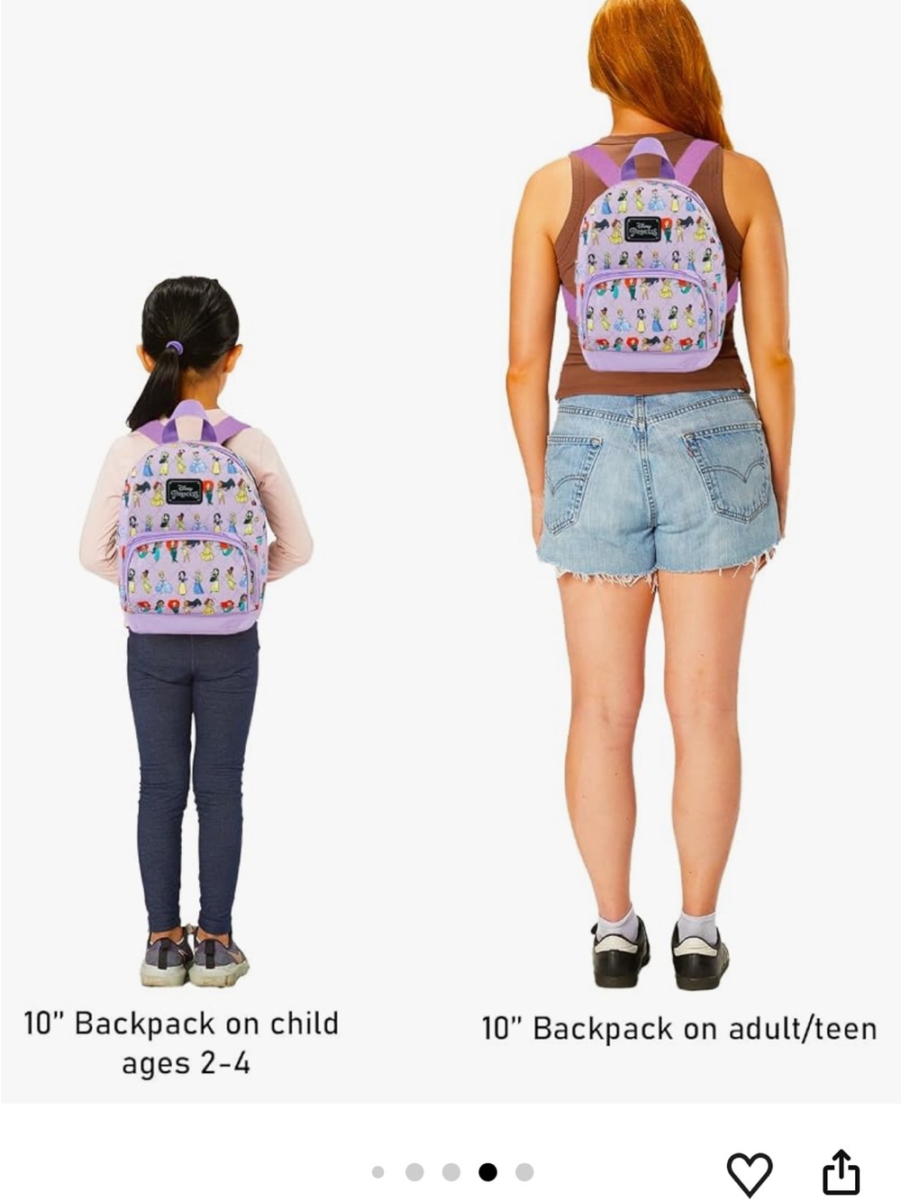 Disney Princess Mini Backpack - 10" - Picture 4 of 6